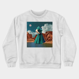 Monday Hike - Surreal/Collage Art Crewneck Sweatshirt